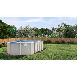 Bay Burst 15’x30’ 48 Inch Oval Above Ground Swimming Pool
